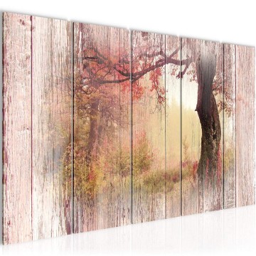 Canvas 5 luik schilderij vintage natuur 1 220 x 80 cm 606455