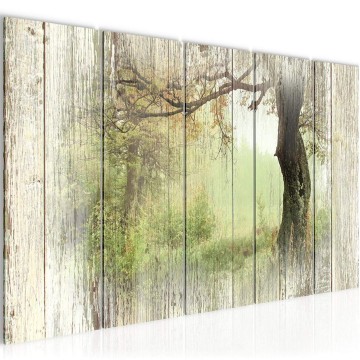 Canvas 5 luik schilderij vintage natuur 3 220 x 80 cm 606455 0