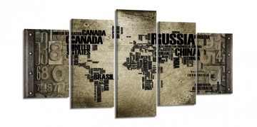 Wereldkaart 200 x 100 cm