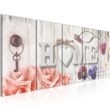 Canvas 5 luik schilderij zhome 220 x 80 cm 504655