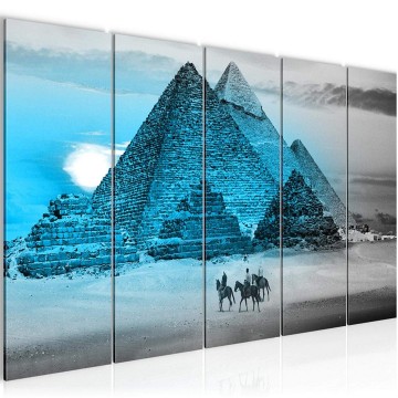 Canvas 5 luik schilderij zz egypte 2 220 x 80 cm 601855