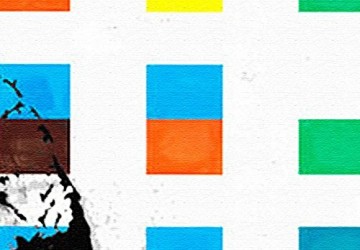 Canvas schilderij 3 luik banksy   monkey3 130 x 80 cm wwwuwhuisinrichtingnl