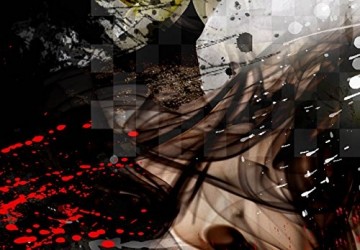 Canvas schilderij 4 luik abstract 2 200 x 90 cm 051490