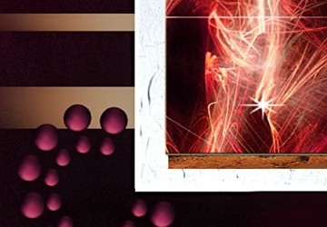 Canvas schilderij 4 luik abstract galaxy 3 200 x 90 cm 051371