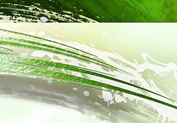 Canvas schilderij 4 luik abstract green 3 200 x 90 cm 020101 99 