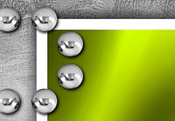 Canvas schilderij 4 luik abstract groen 2 200 x 90 cm 051472