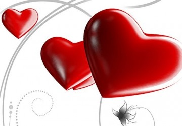 Canvas schilderij 4 luik abstract hart 3 200 x 90 cm 020101  127