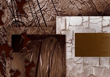 Canvas schilderij 4 luik abstract planeten 2 200 x 90 cm 51387