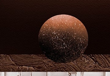 Canvas schilderij 4 luik abstract planeten 3 200 x 90 cm 51387