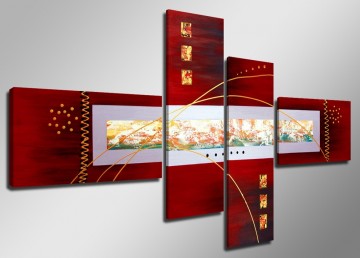 Abstract Rood 160 x 70 cm