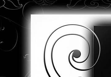 Canvas schilderij 4 luik abstract zwart 3 200 x 90 cm a a 0057