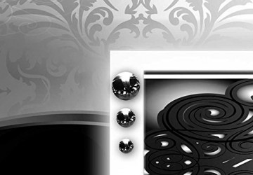 Canvas schilderij 4 luik abstract zwart 5 200 x 90 cm a a 0057