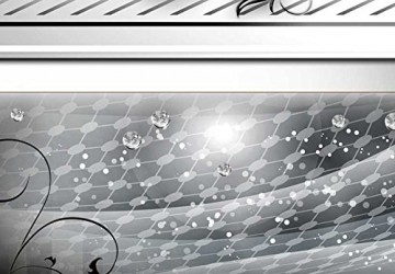 Canvas schilderij 4 luik abstract zwart 6 200 x 90 cm a a 0057