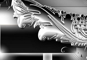 Canvas schilderij 4 luik abstract zwart 9 200 x 90 cm a a 0057