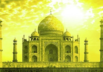 Canvas schilderij 4 luik boeddha groen 2 200 x 90 cm 9060148