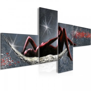 Canvas schilderij 4 luik erotic 1 200 x 90 cm 42362