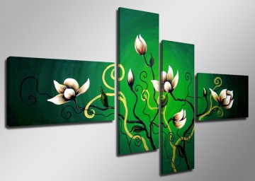 Green Flowers 160 x 70 cm