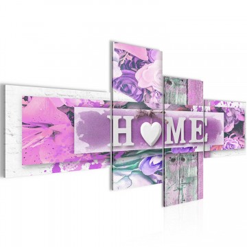 Canvas schilderij 4 luik home 4 200 x 100 cm 80284p