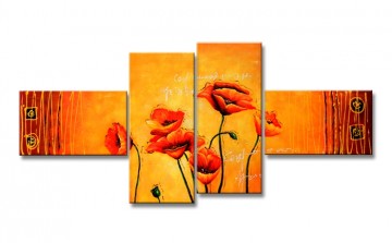 Red Flowers 160 x 70 cm