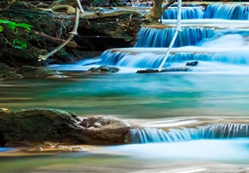 Canvas schilderij 4 luik waterval 2 200 x 90 cm 020112  26