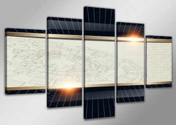 Abstract 160 x 80 cm