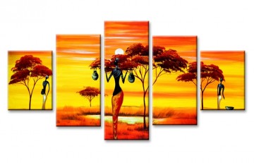Abstract Afrika Landschap 160 x 80 cm