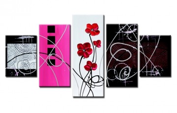 Abstract Bloemen 160 x 80 cm