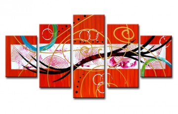 Abstract Oranje 160 x 80 cm