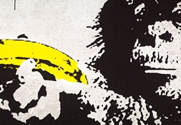 Canvas schilderij 5 luik banksy   verzamel vlak3 200 x 100 cm wwwuwhuisinrichtingnl