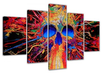 Colourful Skull 160 x 80 cm
