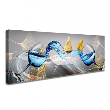 Canvas schilderij abstract 120 x 40 cm 5754