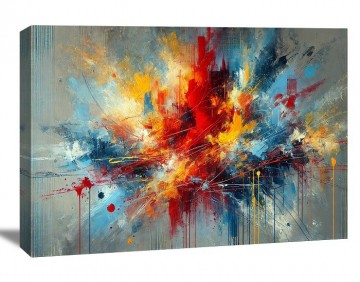 Canvas schilderij abstract 120 x 80 cm 5053