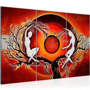 Canvas schilderij abstract 28 130 x 80 cm 301031