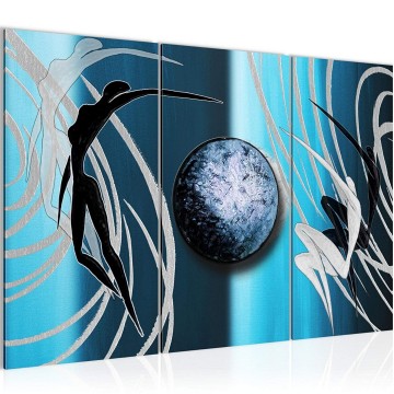 Canvas schilderij abstract 65 130 x 80 cm 303131