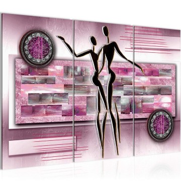 Canvas schilderij abstract 75 130 x 80 cm 302331