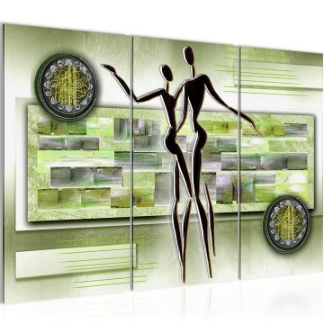 Canvas schilderij abstract 76 130 x 80 cm 302331