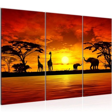 Canvas schilderij afrika 1 130 x 80 cm 000231