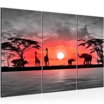 Canvas schilderij afrika 2 130 x 80 cm 000231