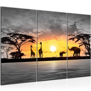Canvas schilderij afrika 3 130 x 80 cm 000231