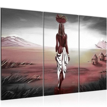 Canvas schilderij afrika masai 2 130 x 80 cm 001631