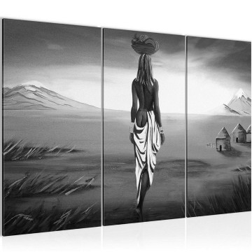 Canvas schilderij afrika masai 3 130 x 80 cm 001631