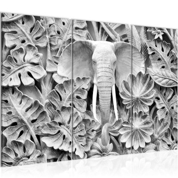 Canvas schilderij afrika olifant 9 130 x 80 cm 15331