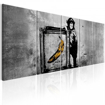 Canvas schilderij banksy   andy warhol 240 x 90 cm  0