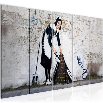 Canvas schilderij banksy   carpet 1 170 x 60 cm 301756a