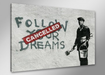 Banksy - Follow your Dreams 80 x 60 cm