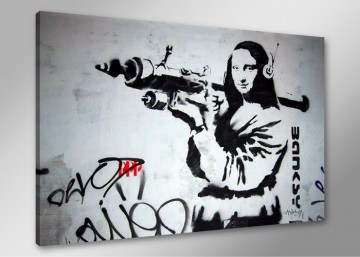 Banksy - Girl with the Gun 80 x 60 cm