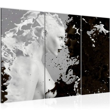 Canvas schilderij black  white 4 130 x 80 cm 301831