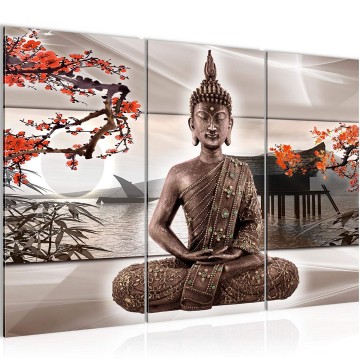 Canvas schilderij boeddha 15 130 x 80 cm 503231