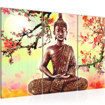 Canvas schilderij boeddha 27 130 x 80 cm 500631