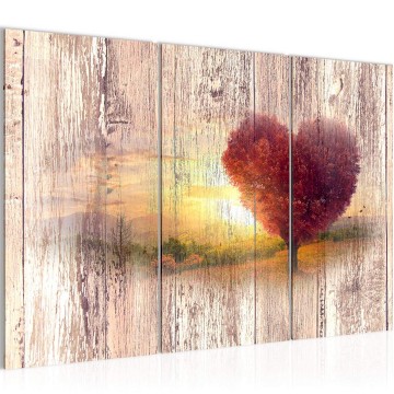 Canvas schilderij boom hart 4 130 x 80 cm 606531